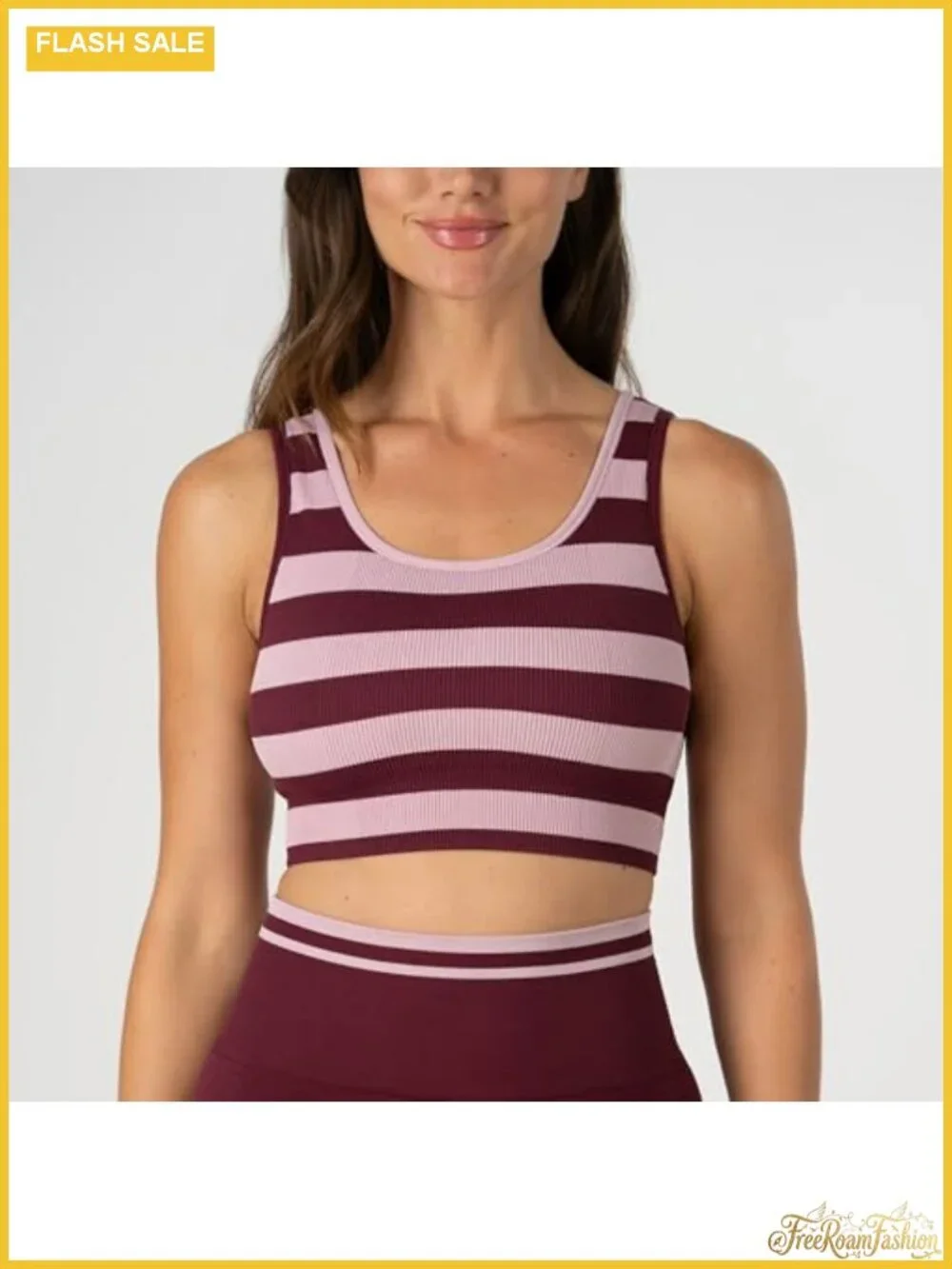 Women's Seamless Sports Bra Reversible 4-Way Wear Low Impact Wire Free